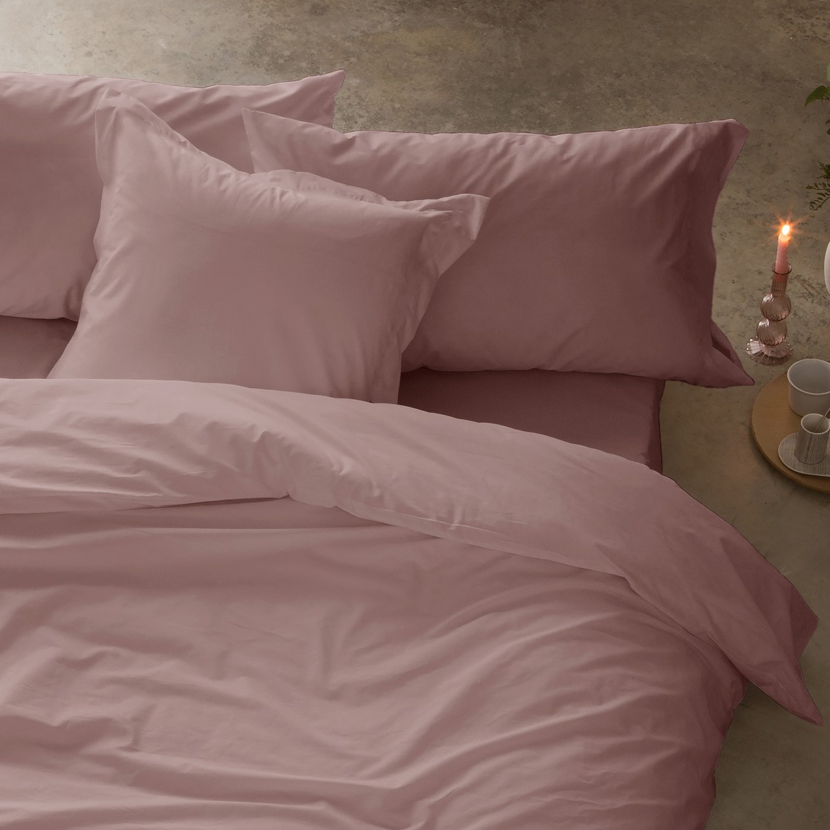 Funda de Almohada lisa Sakura Rosa